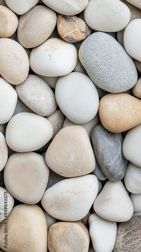 Smooth pebble surface with light reflections, close up photo realistic pattern background, river rocks are the perfect addition to any garden. Smooth pebble surface with light reflections, close up photo realistic pattern background, river rocks are the perfect addition to any garden.