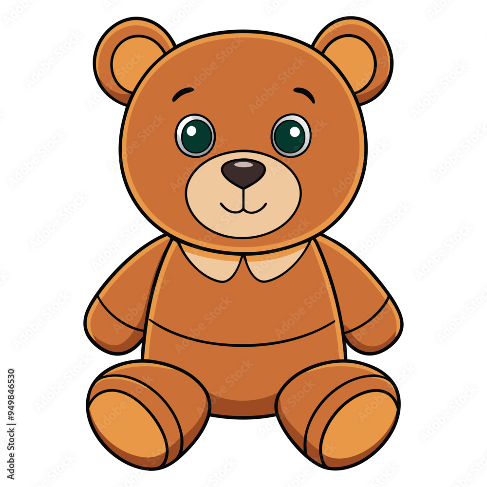 Cute teddy bear doll cartoon vector Cute teddy bear doll cartoon vector