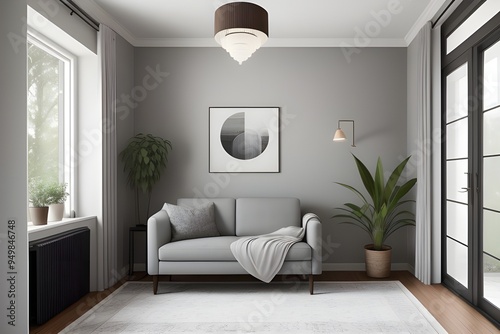 boho home interior design of modern living room