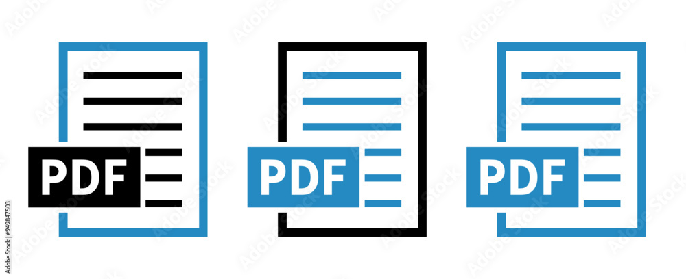zestaw ikon pliku PDF zestaw ikon pliku PDF