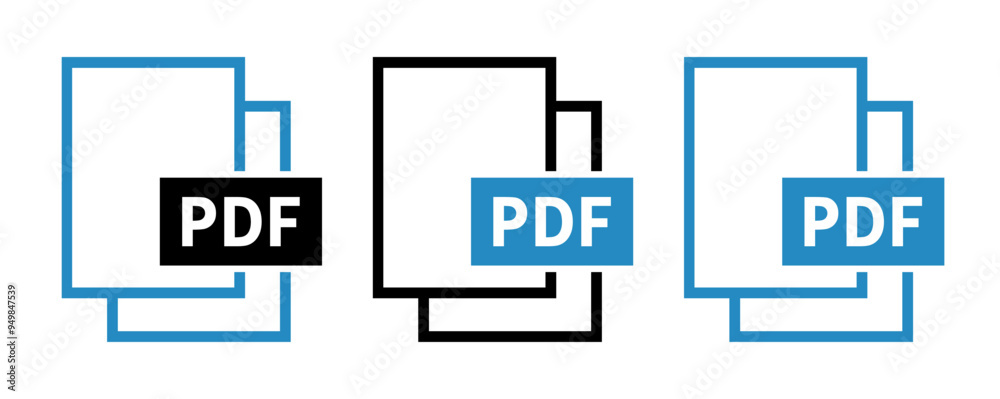 zestaw ikon pliku PDF zestaw ikon pliku PDF