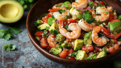 salad with shrimps