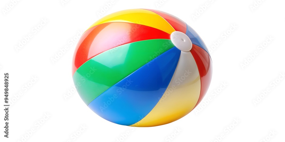 Colorful beachball toy isolated on a transparent background or white background. Colorful beachball toy isolated on a transparent background or white background.