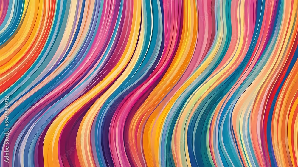 Abstract Colorful Diagonal Lines Background