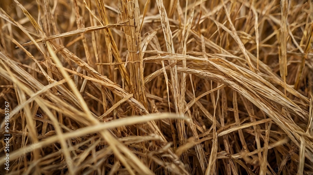 dry yellow straw grass background texture. generative ai dry yellow straw grass background texture. generative ai