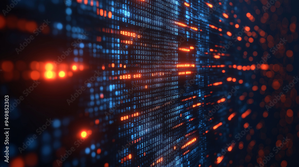 A digital interface with a grid or ledger background displaying blockchain data elements and virtual transactions A digital interface with a grid or ledger background displaying blockchain data elements and virtual transactions