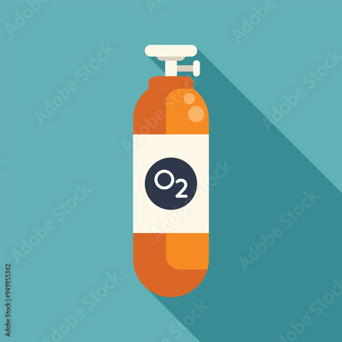 Oxygen tank providing supplemental oxygen for medical or industrial use