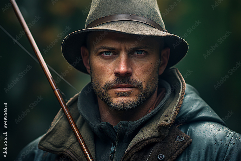 Sport fishing man hobby photo made with generative AI Sport fishing man hobby photo made with generative AI