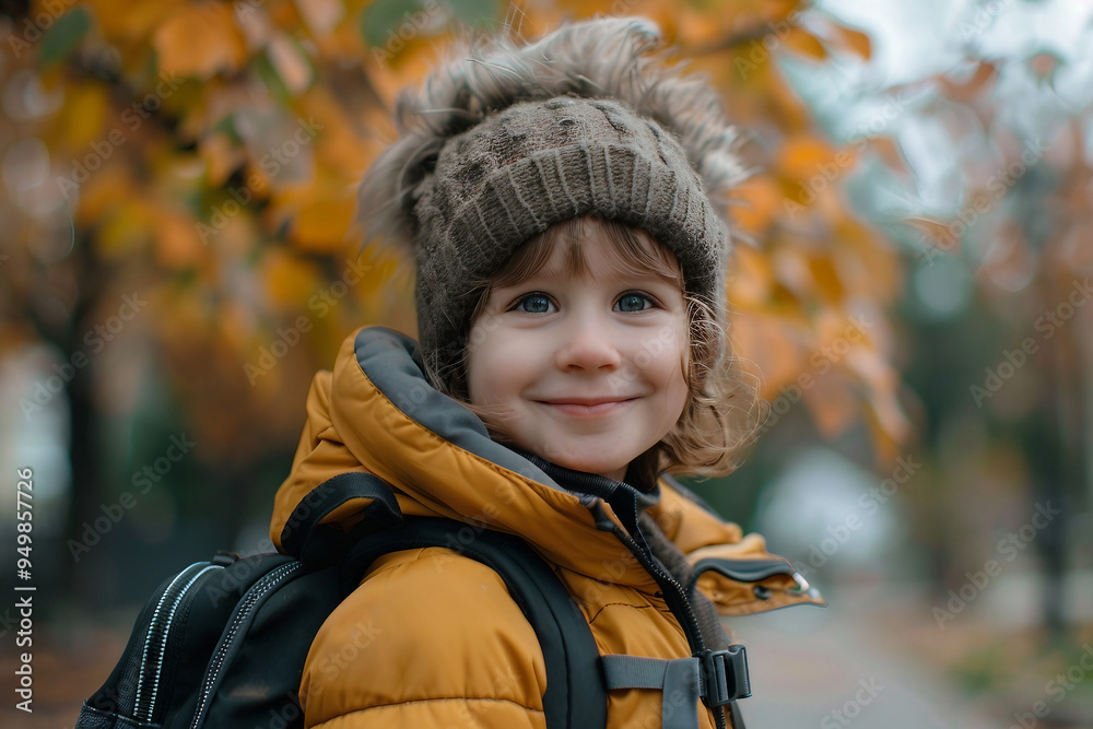 Back to school autumn season conceptual illustration photo, Generative AI, first september Back to school autumn season conceptual illustration photo, Generative AI, first september