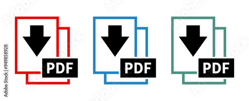 ikony pobierania plików PDF