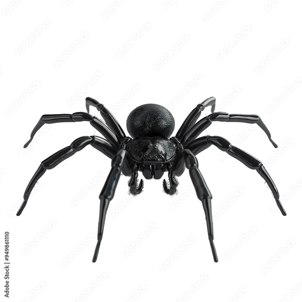 Black Spider 3D Rendering Black Spider 3D Rendering