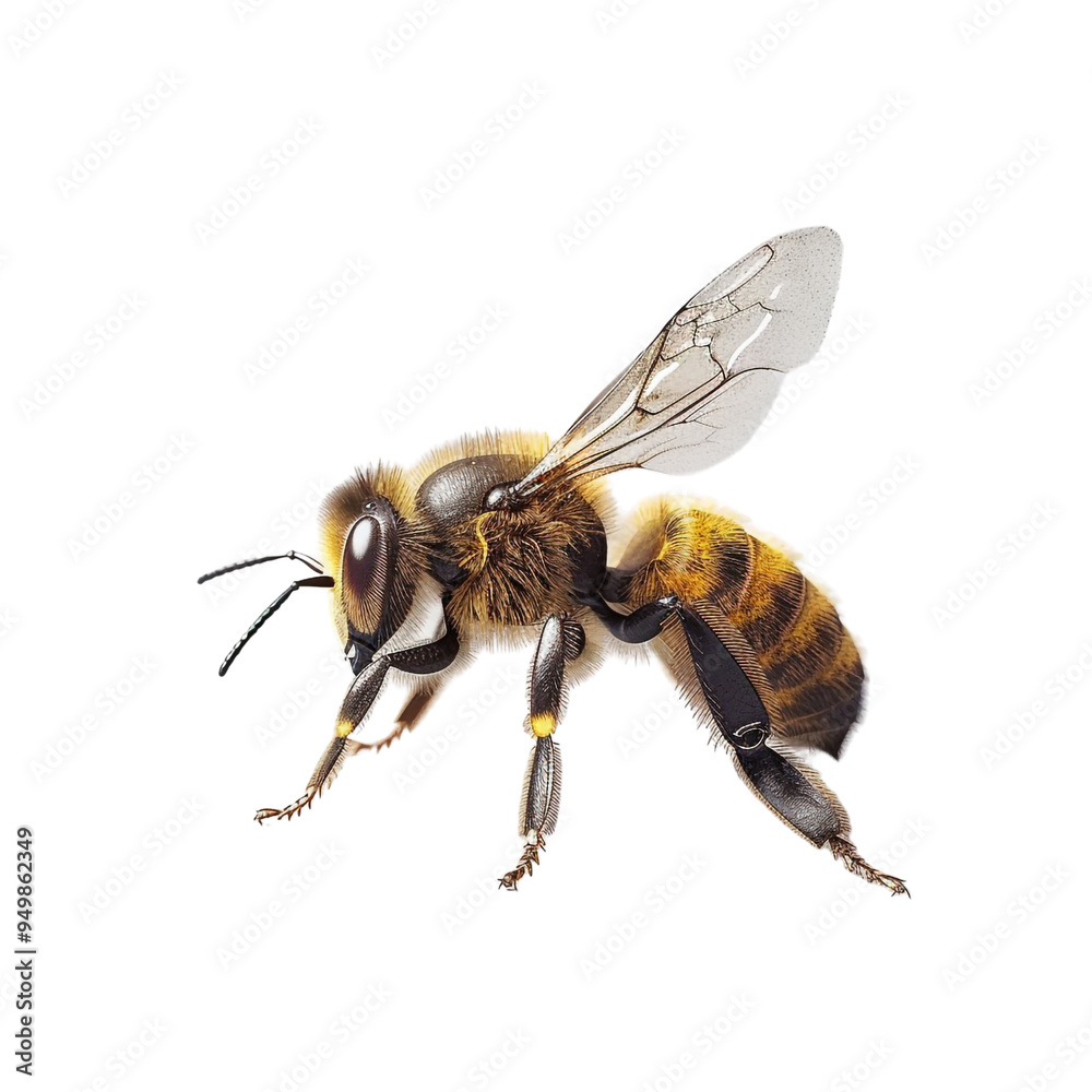 A Close Up of a Honey Bee A Close Up of a Honey Bee