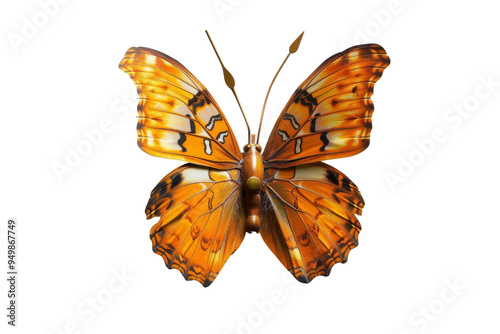 Orange Butterfly Isolated