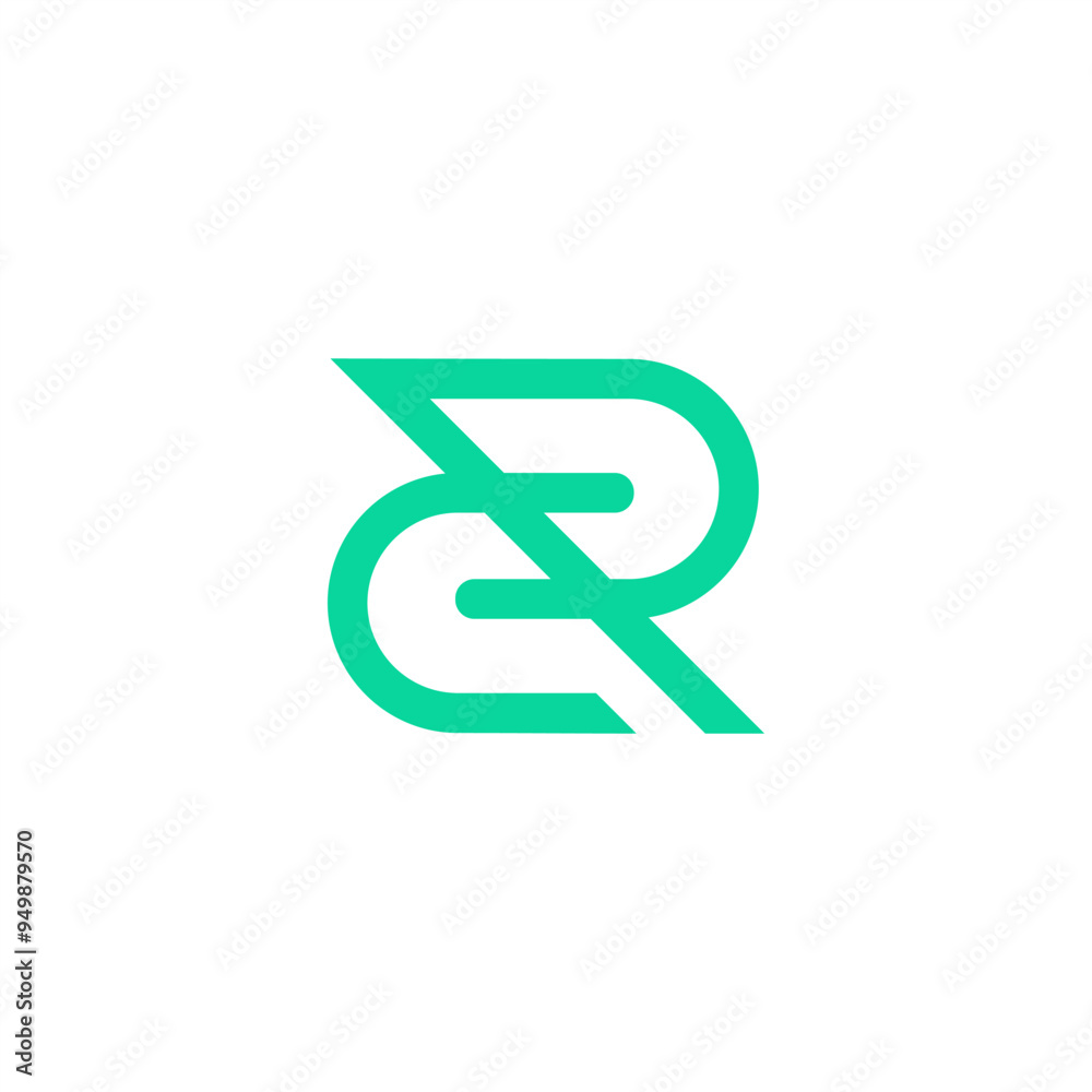 R abstract letter logo, green simple R modern simple yet memorable R abstract letter logo, green simple R modern simple yet memorable