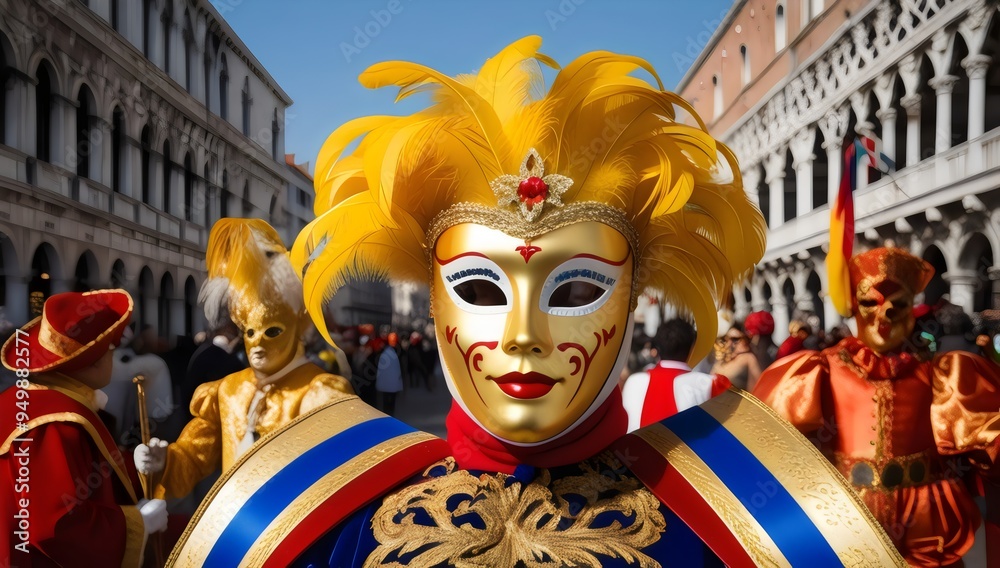 Fototapeta premium Default_Mask_carnival_venice_masquerade_venetian_party_background
