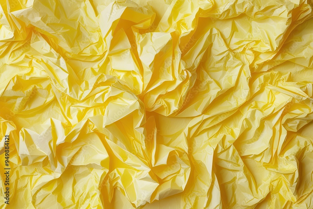 Cheerful Light Yellow Scrunched Paper Background Texture for Summer Decor Cheerful Light Yellow Scrunched Paper Background Texture for Summer Decor