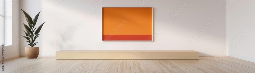Virtual gallery with holographic art displays, digital art showcase, 3D illustration Virtual gallery with holographic art displays, digital art showcase, 3D illustration