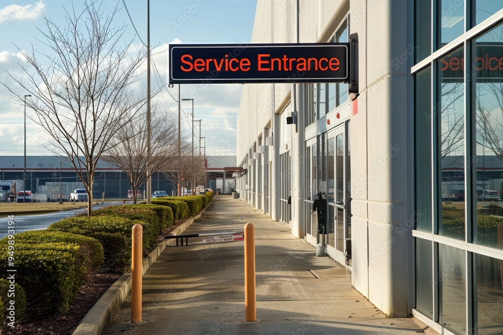 Naklejka premium A clear sign that says