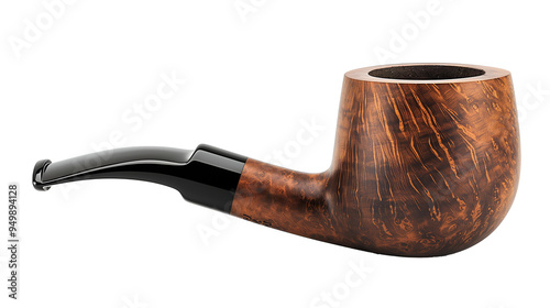 Tobacco pipe isolated on transparent background