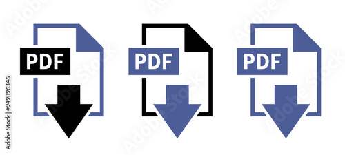 ikony pobierania plików PDF