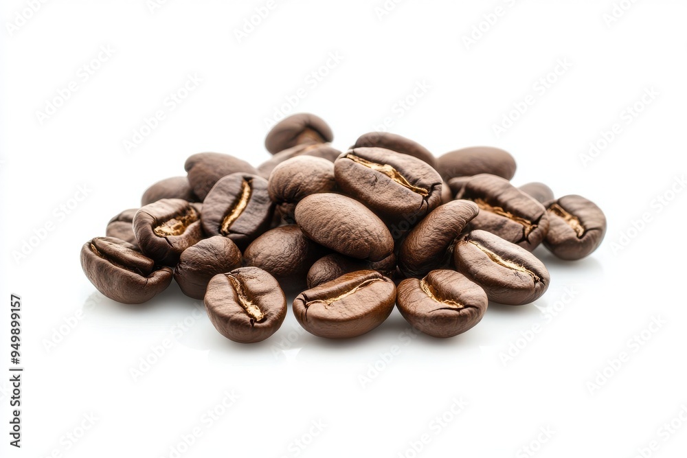 Coffee beans isolated on white background Coffee beans isolated on white background