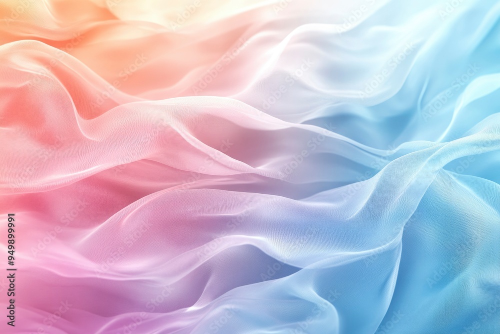 Abstract Pastel Fabric with Wavy Texture Abstract Pastel Fabric with Wavy Texture