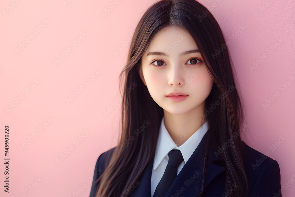 ロングヘアの美しい清楚な女子高生 ロングヘアの美しい清楚な女子高生