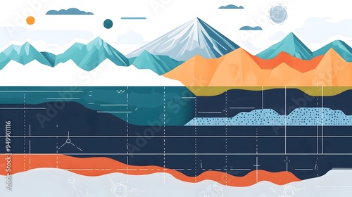 Detailed Infographic Illustrating the Different Types of Tectonic Plate Boundaries Convergent Divergent and Transform Plate Movements and their Geological Formations