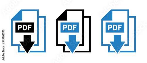 ikony pobierania plików PDF