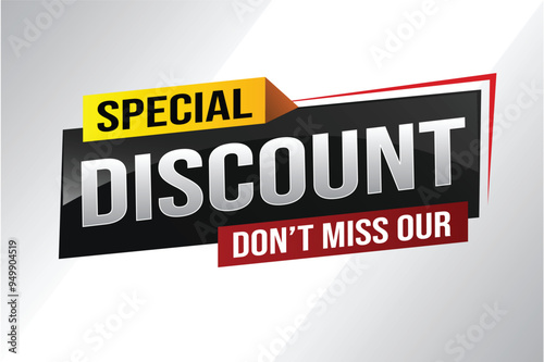 discount special offer poster dont miss out banner graphic design icon logo sign symbol social media website coupon

