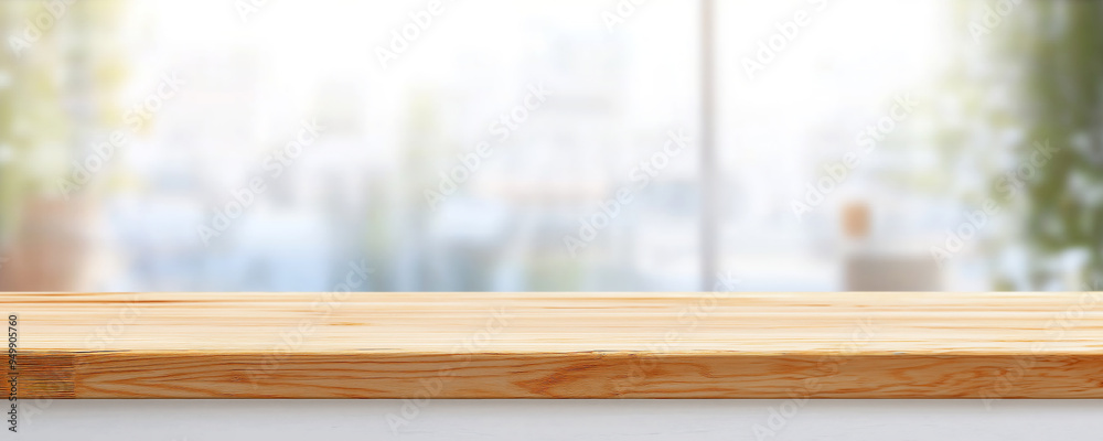 Empty wooden table top with a blurred living room interior background for product display, presentation, or design of a coffee shop, home, and kitchen show concept. Empty wooden table top with a blurred living room interior background for product display, presentation, or design of a coffee shop, home, and kitchen show concept.