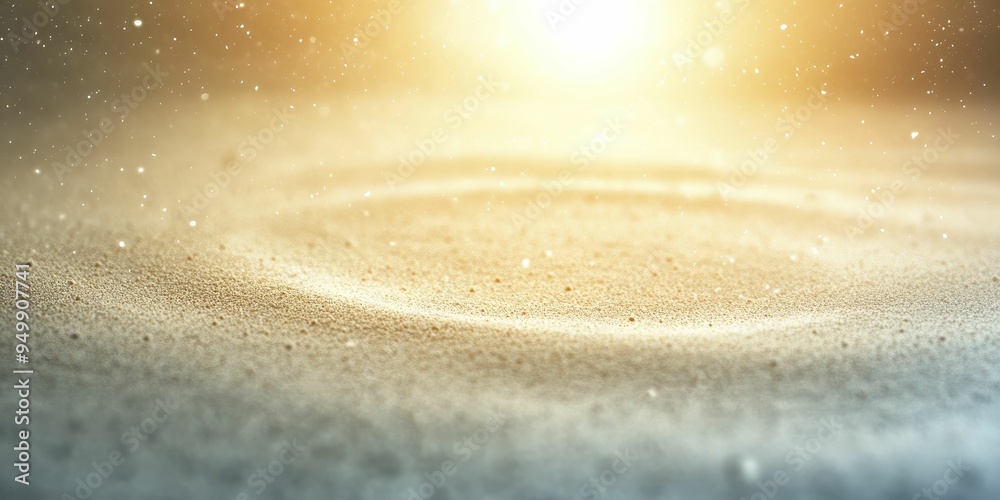 A mesmerizing image of swirling dust in sunlight, capturing the unseen particles in our daily lives