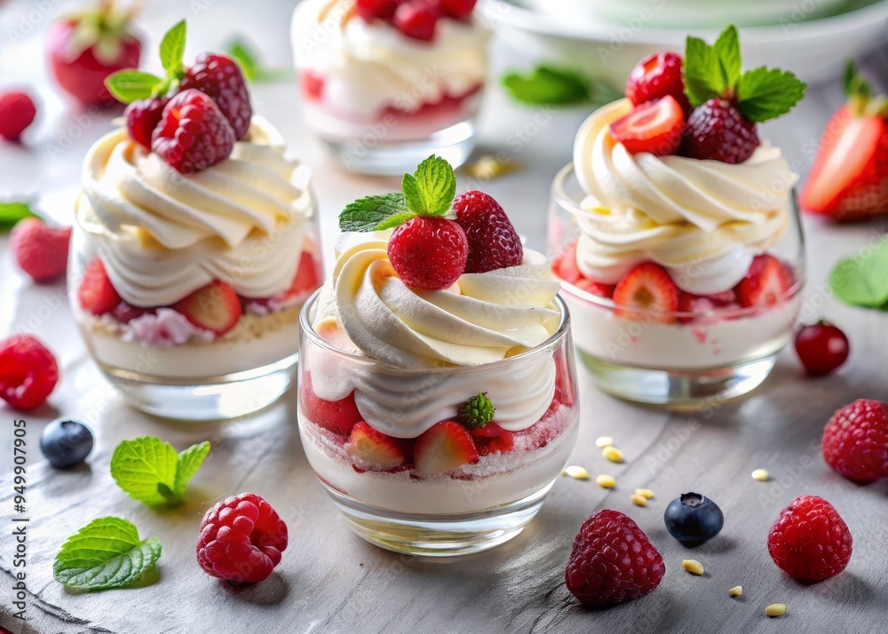 5. Masterful, stylized desserts, and intricate details in the Eton dessert 5. Masterful, stylized desserts, and intricate details in the Eton dessert