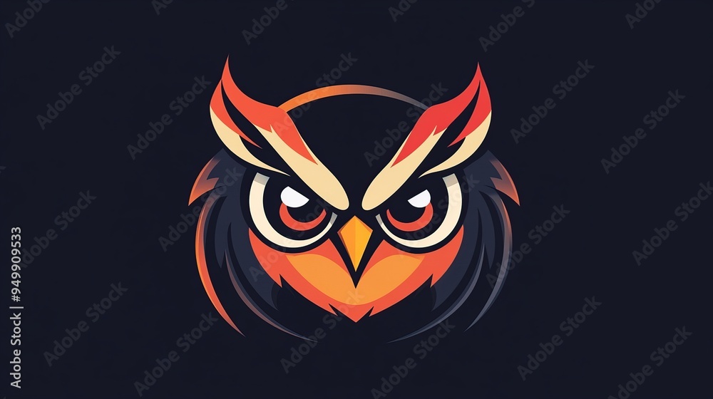 Fototapeta premium Owl Mascot Logo Design