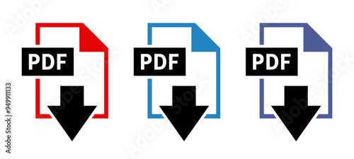 ikony pobierania plików PDF