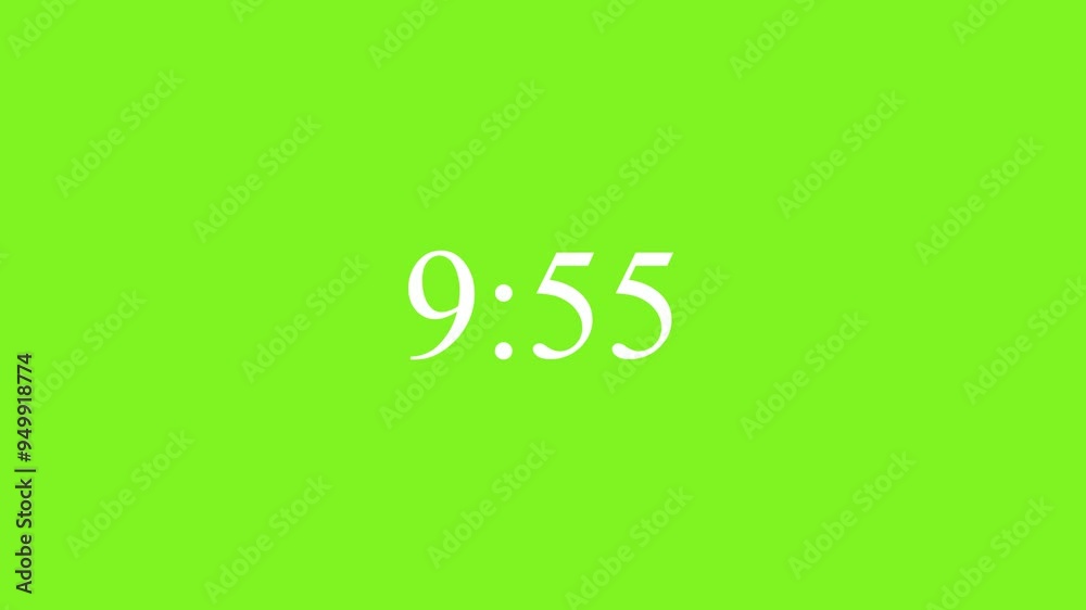 10-Minute Countdown Timer Stylish Ideal for Event Videos