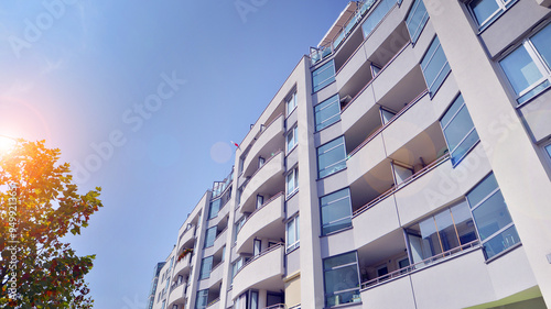 Photos Low angle view apartment building  from the beginning of the 21st century
