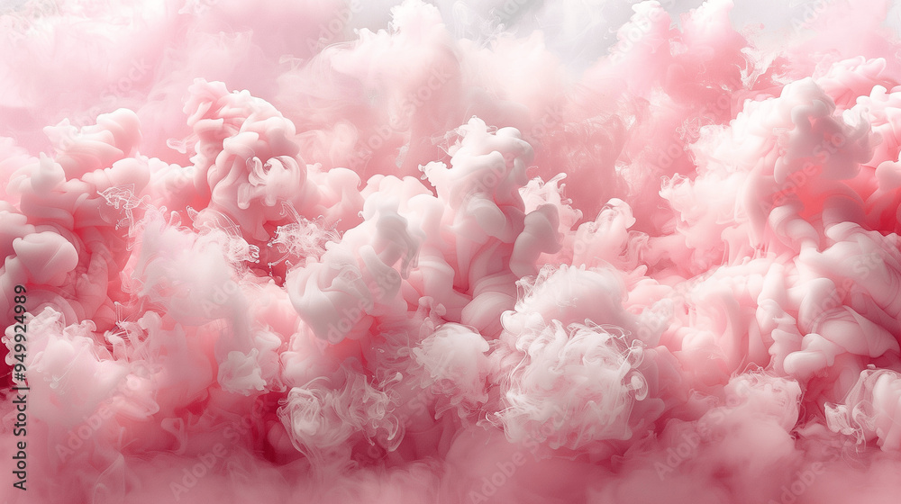 Abstract pink and white cloud-like formations in soft focus Abstract pink and white cloud-like formations in soft focus