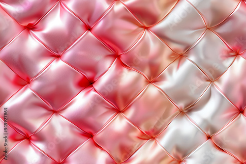 Abstract shining pink and white mattress texture.