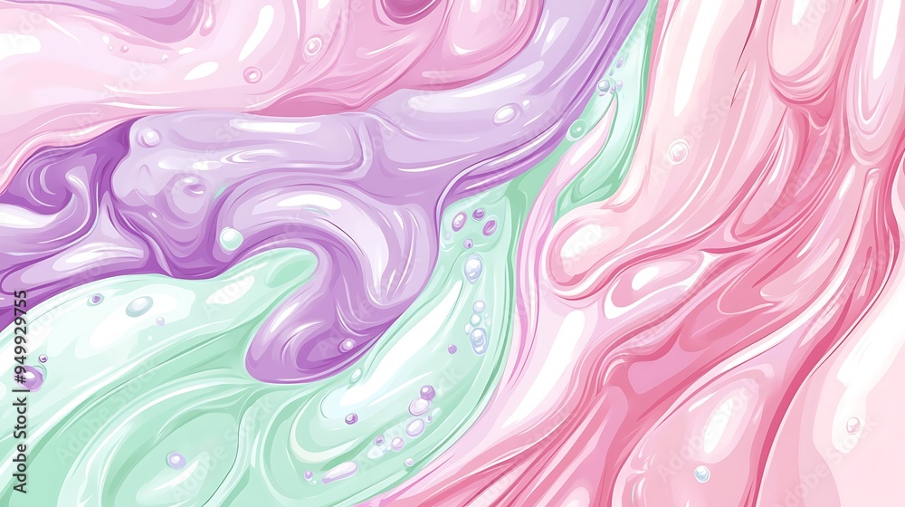 Abstract Swirling Pink Purple Green Background Texture Abstract Swirling Pink Purple Green Background Texture