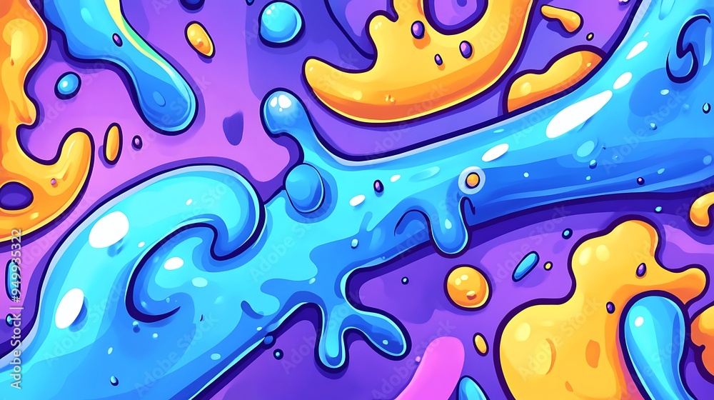 Abstract Colorful Liquid Shapes Pattern Background Wallpaper Design Abstract Colorful Liquid Shapes Pattern Background Wallpaper Design