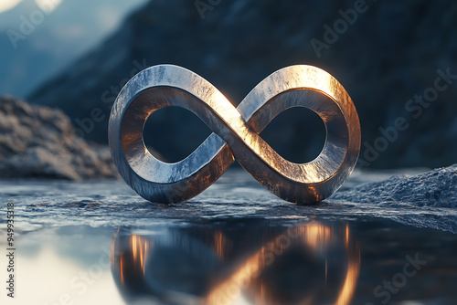 A simple yet powerful image of an infinity sign, symbolizing endlessness and continuity