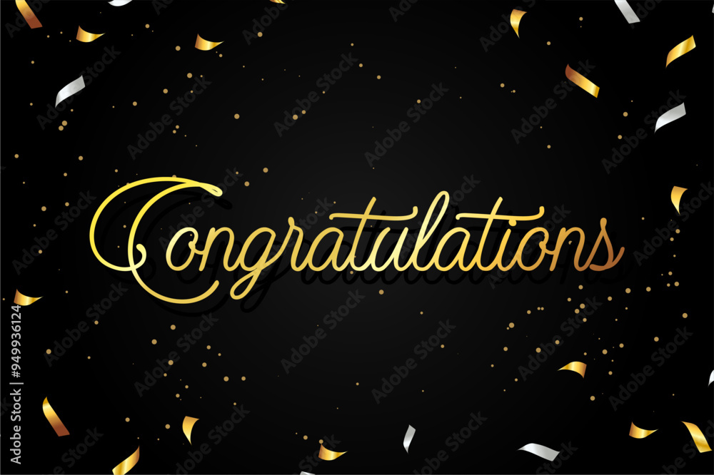 Congratulations Gold Template Congratulations Gold Template