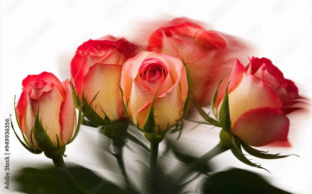 Time-Lapse Blooming Rose with Motion Blur for a Dynamic Valentine’s Background Time-Lapse Blooming Rose with Motion Blur for a Dynamic Valentine’s Background