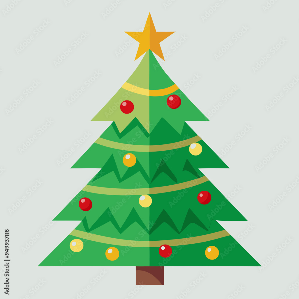 christmas tree vector illustration christmas tree vector illustration