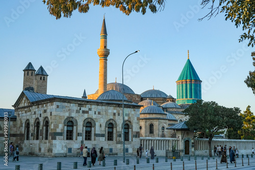 Photos Mevlana Museum and mauso in Konya, Turkey.