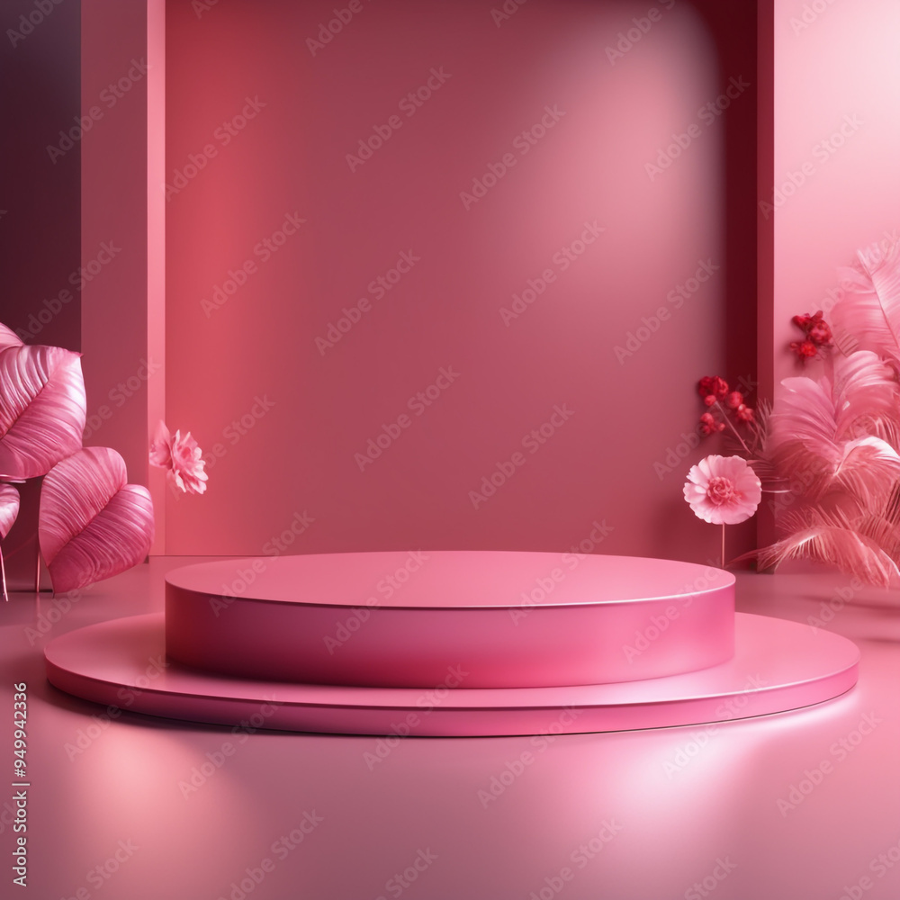 Valentines day podium for product display valentines background
Valentines day podium for product display valentines background