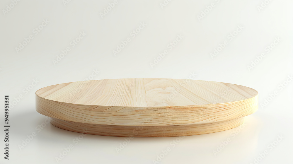 Wooden Empty Podium for Product Display. Concept of Minimalistic Design, Eco-friendly Decor, Natural Wooden Texture, Presentation Platform Wooden Empty Podium for Product Display. Concept of Minimalistic Design, Eco-friendly Decor, Natural Wooden Texture, Presentation Platform