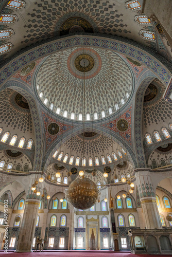 The Kocatepe Mosque is the largest mosque in Ankara, Turkey. photo