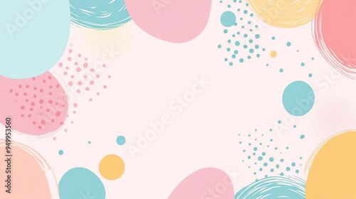 A vibrant abstract background featuring colorful circles and shapes, perfect for creative projects and modern design.